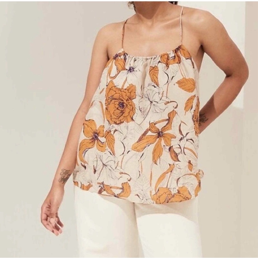 Banana Republic ramie spaghetti-strap tank top